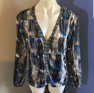 BKE Boutique Blouse Small Long Sleeve